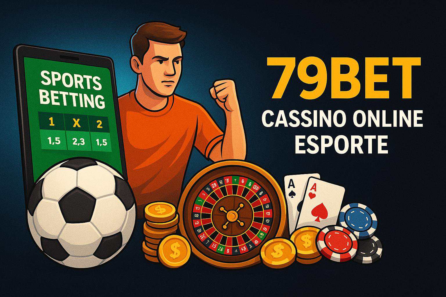 Aposte em apostas esportivas no cassino online 79BET