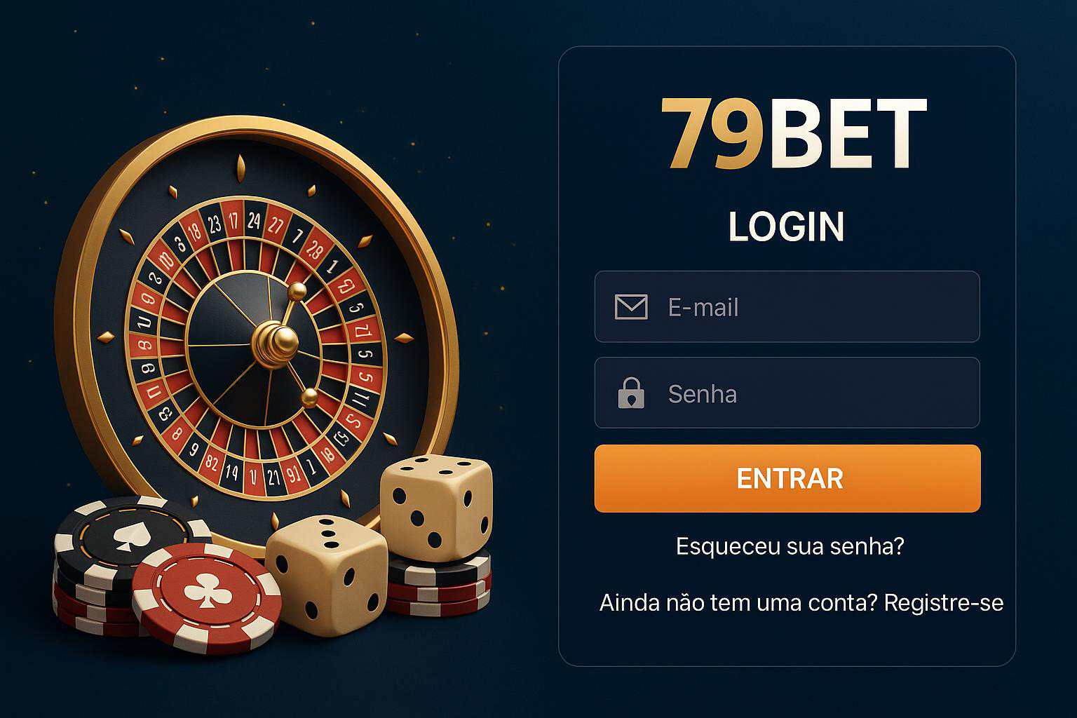 Criar uma nova Conta no plataforma 79BET